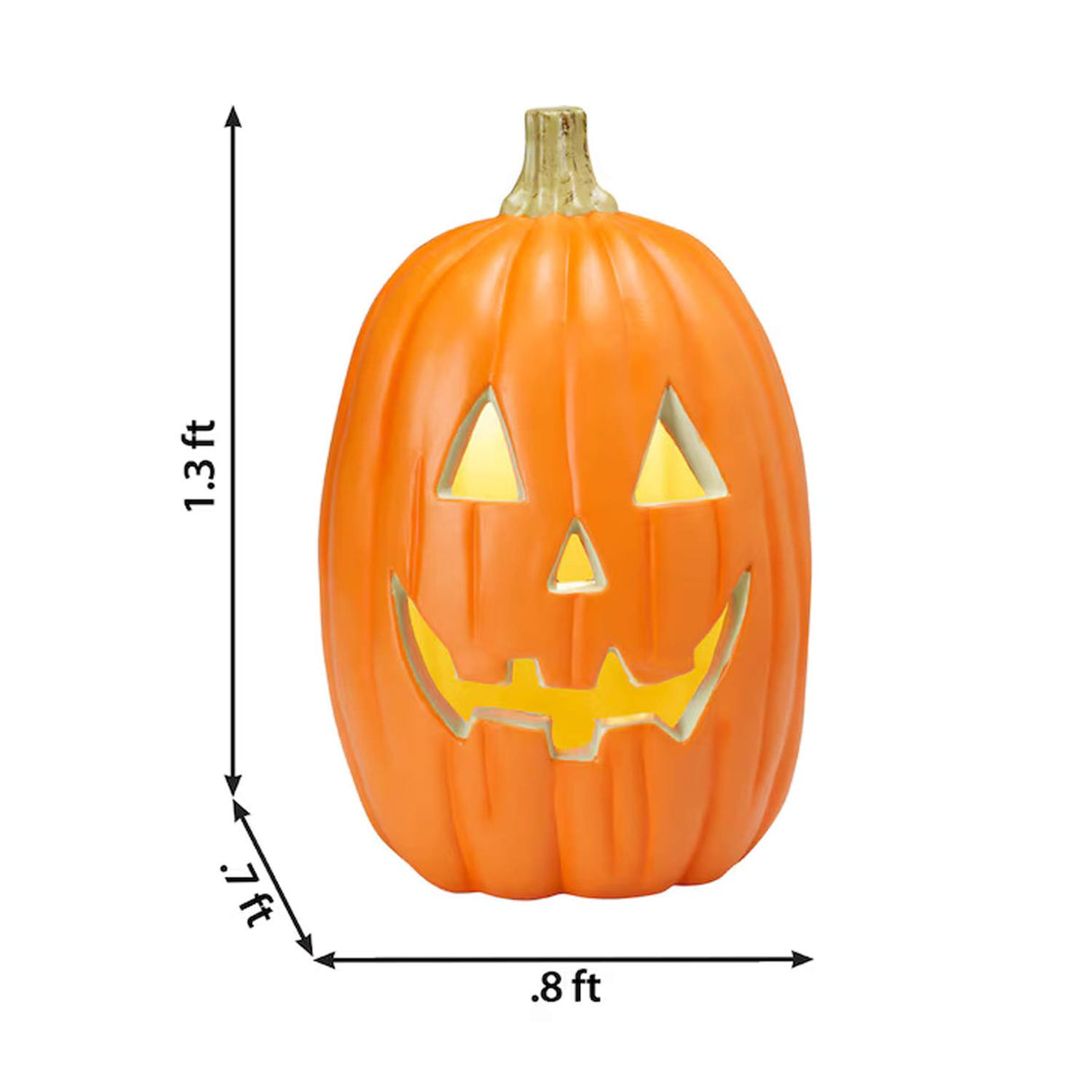 Haunted Living 1.5-ft Lighted Jack-O-Lantern Decoration
