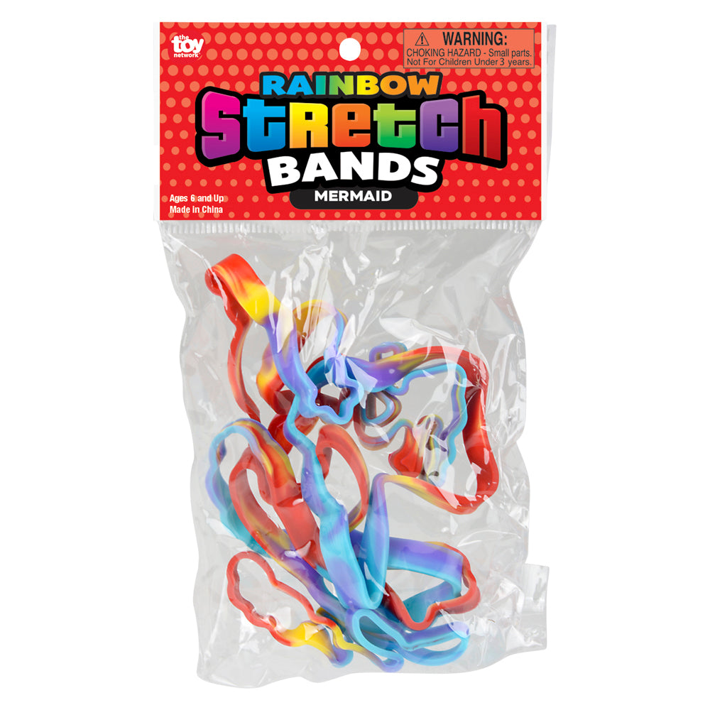 Mermaid Rainbow Silicone Stretch Bands