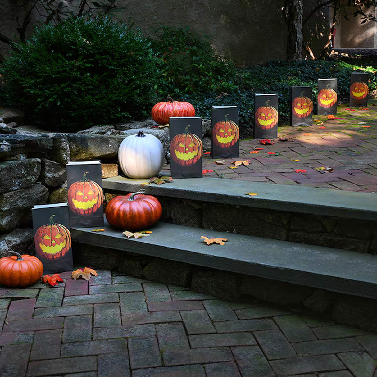 0.83 Feets Freestanding Jacko Lantern Luminaria 24 Pack