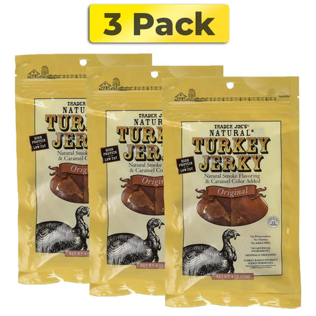 Trader Joe's Natural Turkey Jerky - Original 4 Ounce