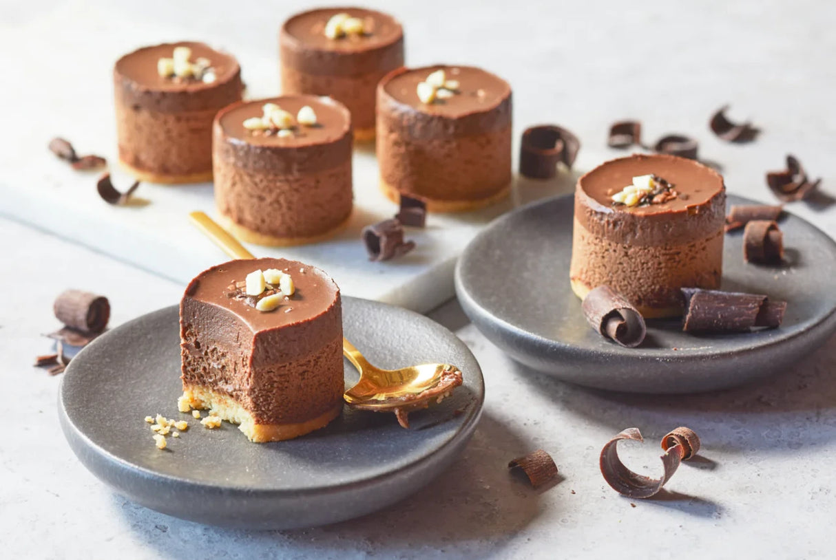 Mini Chocolate Mousse Desserts Creamy Layered Sweet Treat 6.36 Oz
