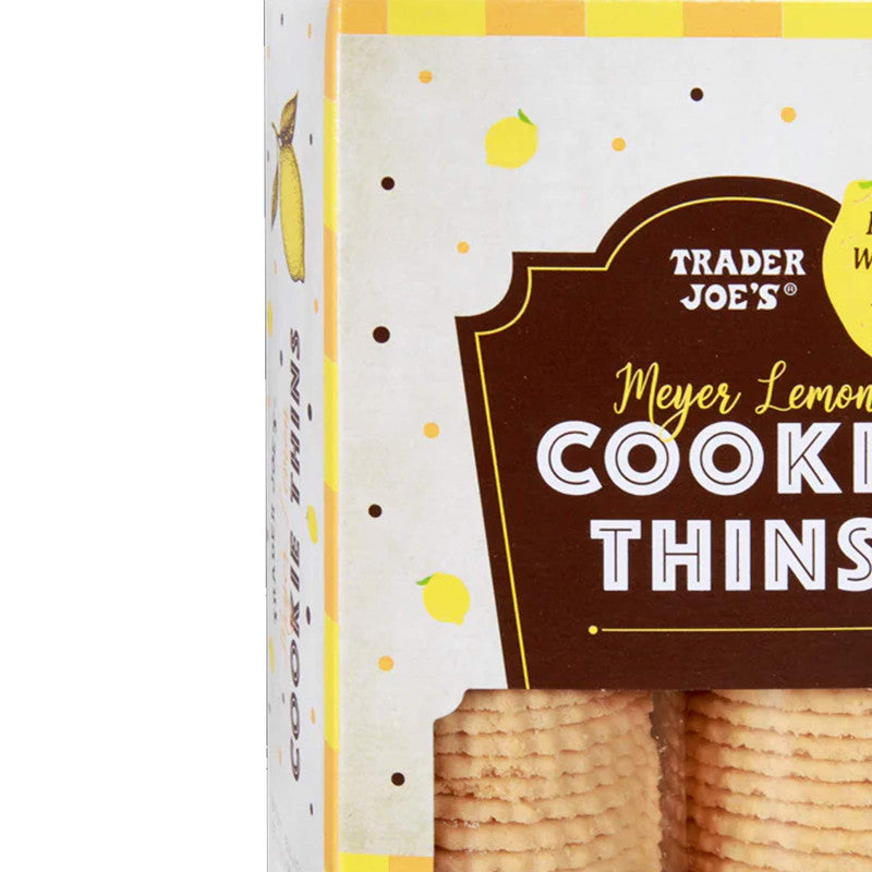 Meyer Lemon Cookie Thins 9 oz Crisp & Citrusy