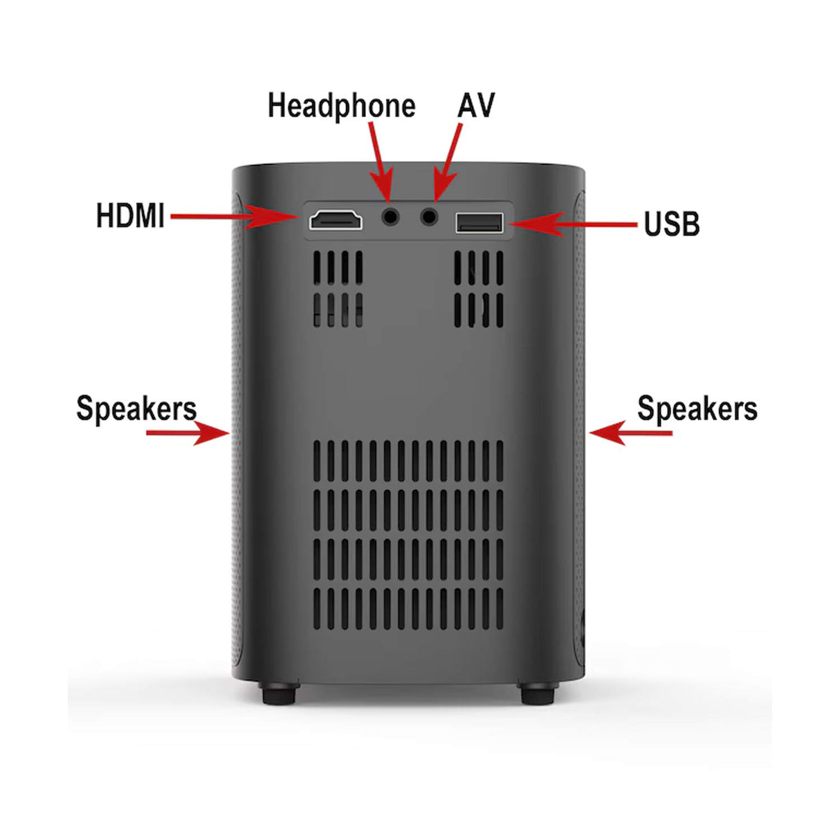 60 Inches HoliScapes Hanging Howling Lighted USB Jack-o-Lantern Digital Halloween Decoration