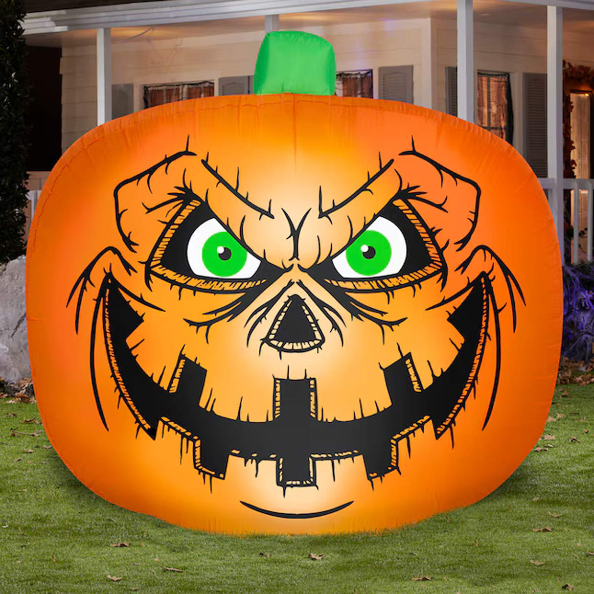 Gemmy 7.51-ft Yard stake Lighted Jack-o-lantern Inflatable