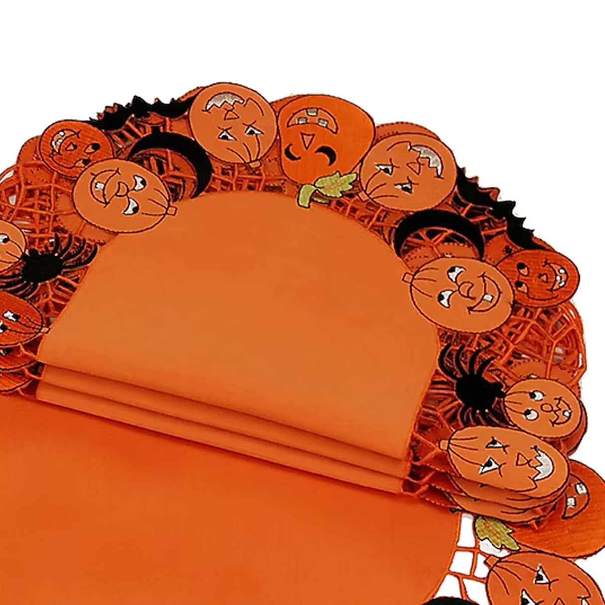 34 Inches Long XIA Home Fashions Tabletop Jack-O-Lantern Table Runner