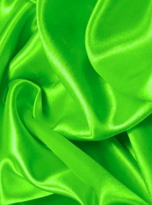 Stretch Duchesse Satin Neon Green