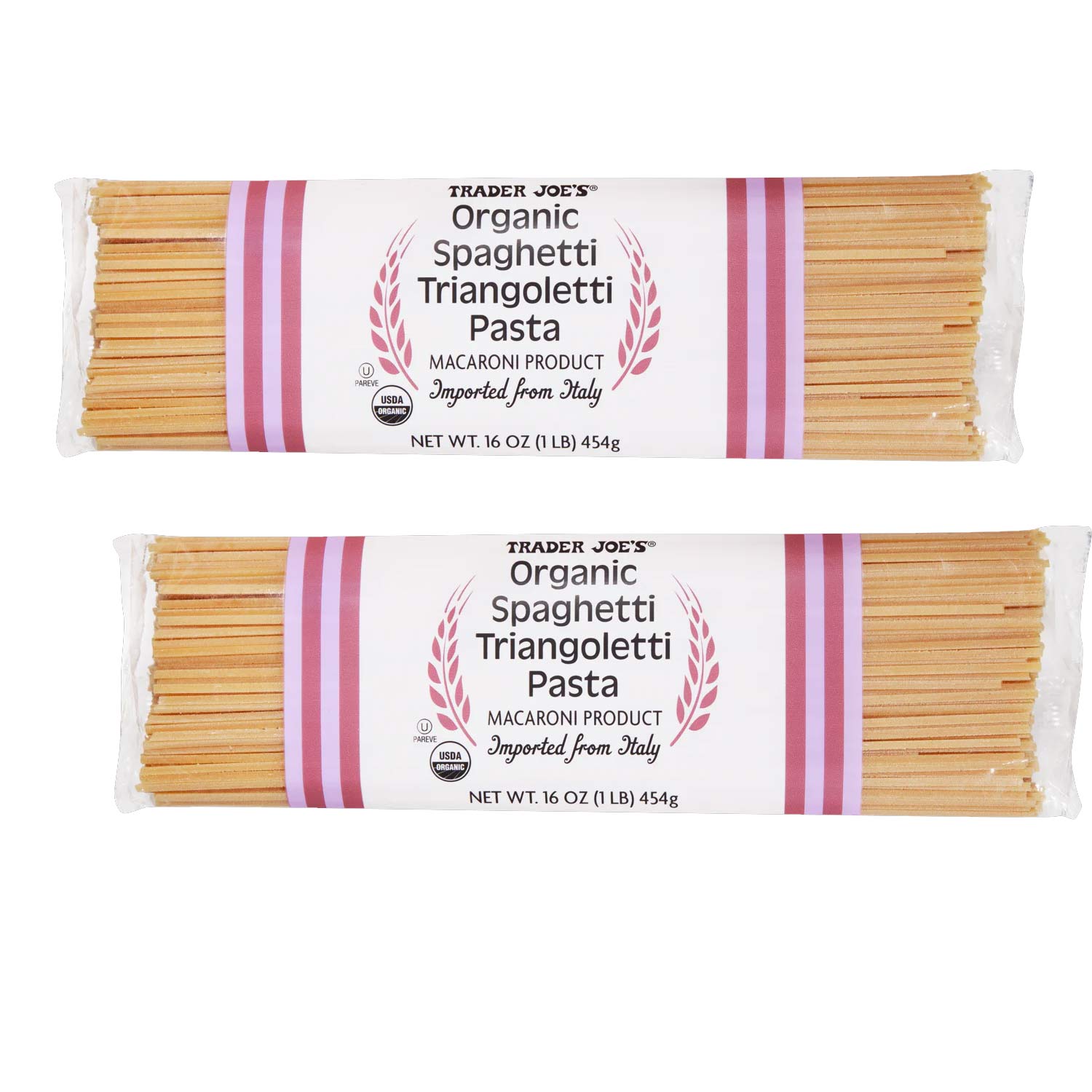 Organic Spaghetti Triangoletti Pasta 1 lb Authentic & Delicious