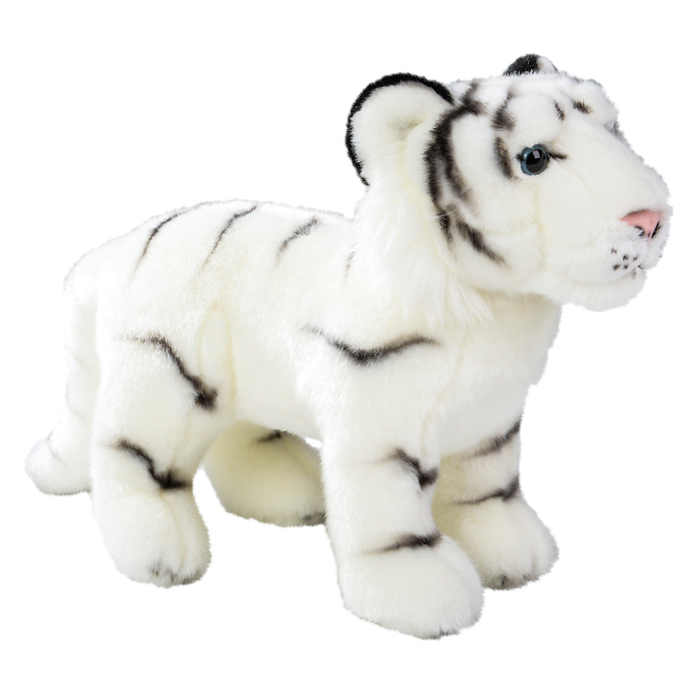 White Tiger Plush Standing 12" Heirloom
