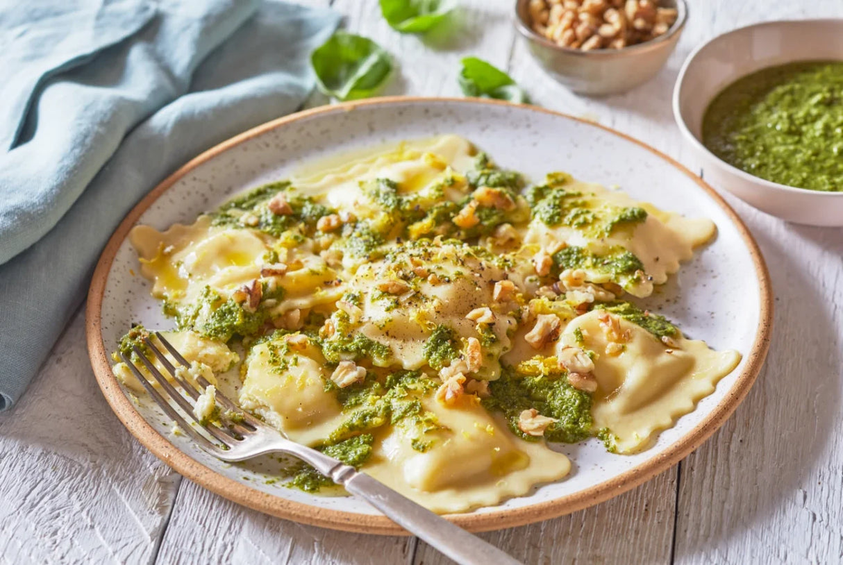 Rich Gluten Free Cheese Ravioli with Five Cheeses