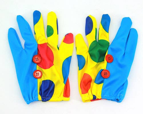 Polka Dot Clown Gloves