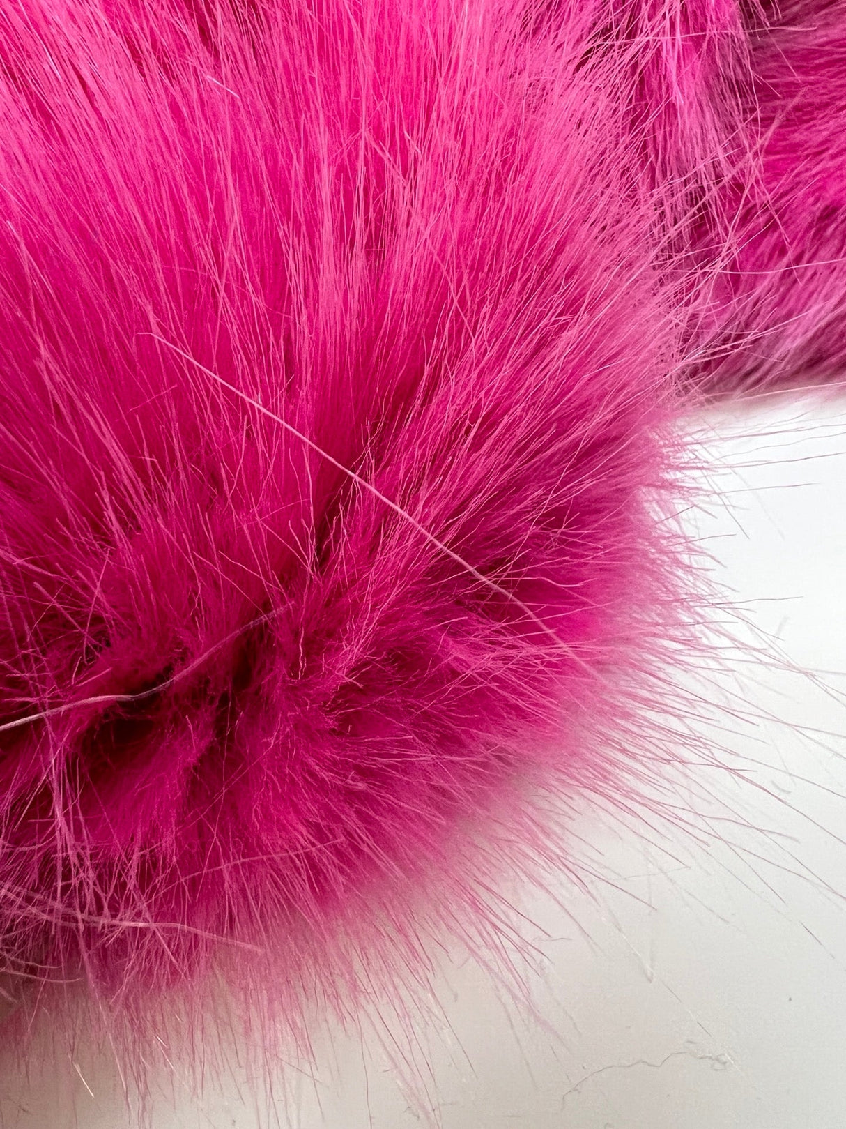 Faux Fur Acrylic Pink Shades