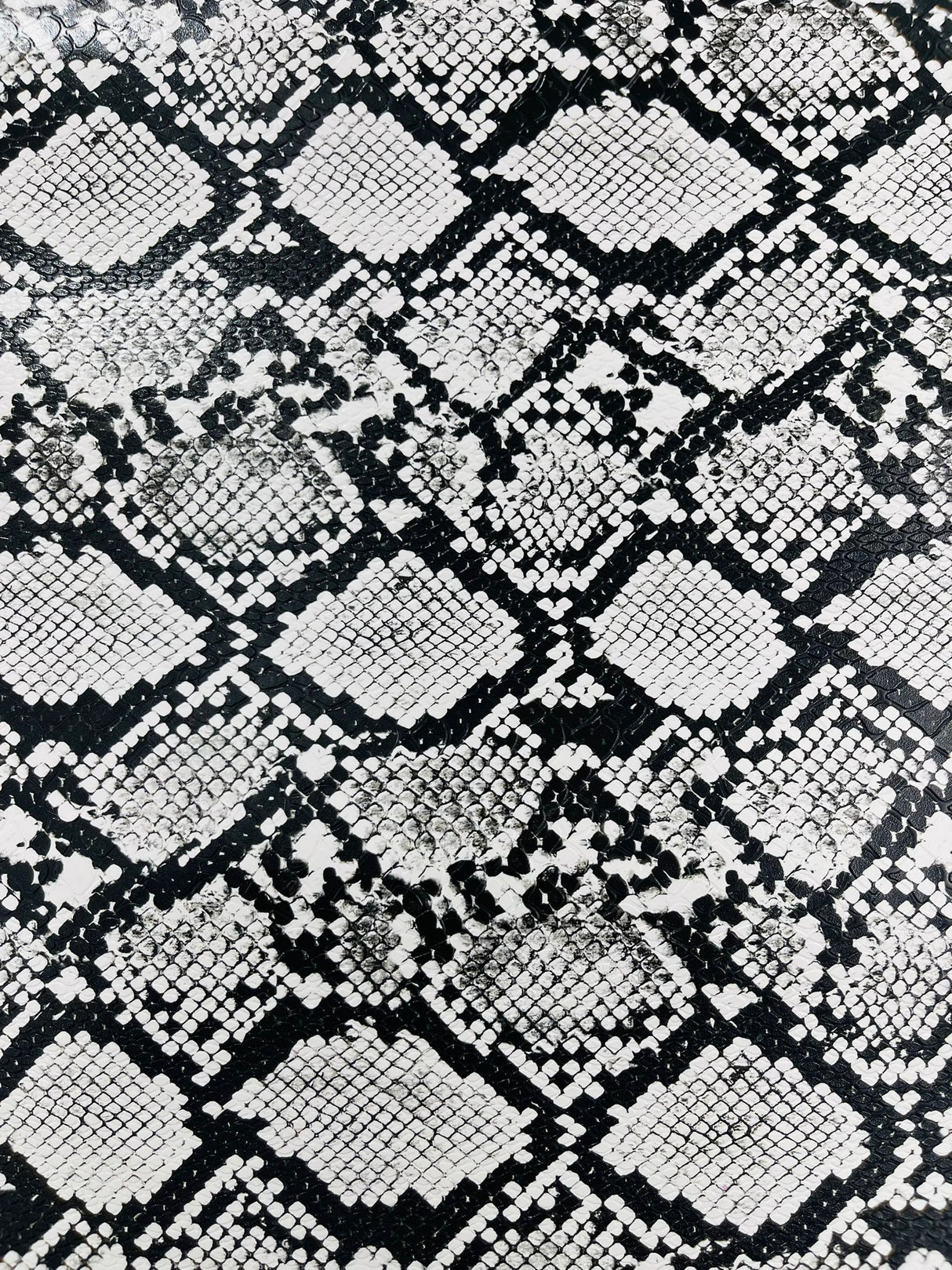 Calico Faux Snake Vinyl Fabric - 54" Width, Textured Snake Print (1 Yard)