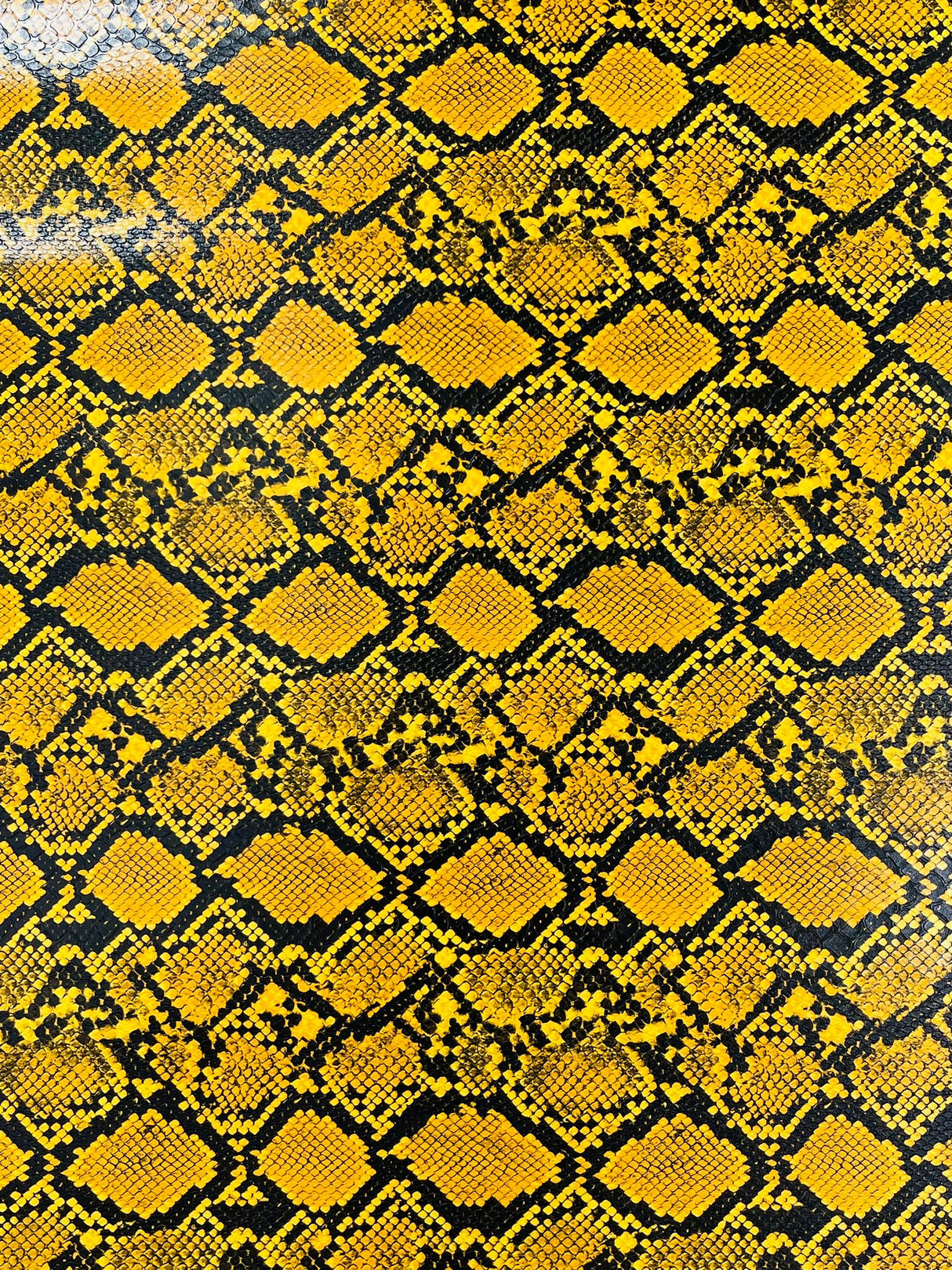 Calico Faux Snake Vinyl Fabric - 54" Width, Textured Snake Print (1 Yard)