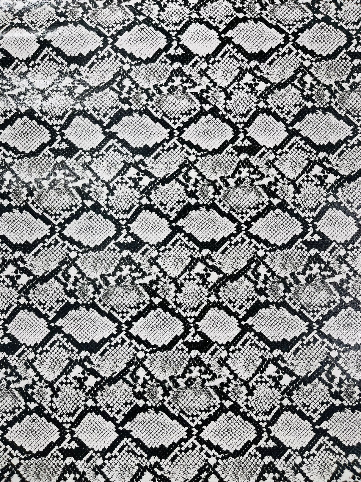 Calico Faux Snake Vinyl Fabric - 54" Width, Textured Snake Print (1 Yard)