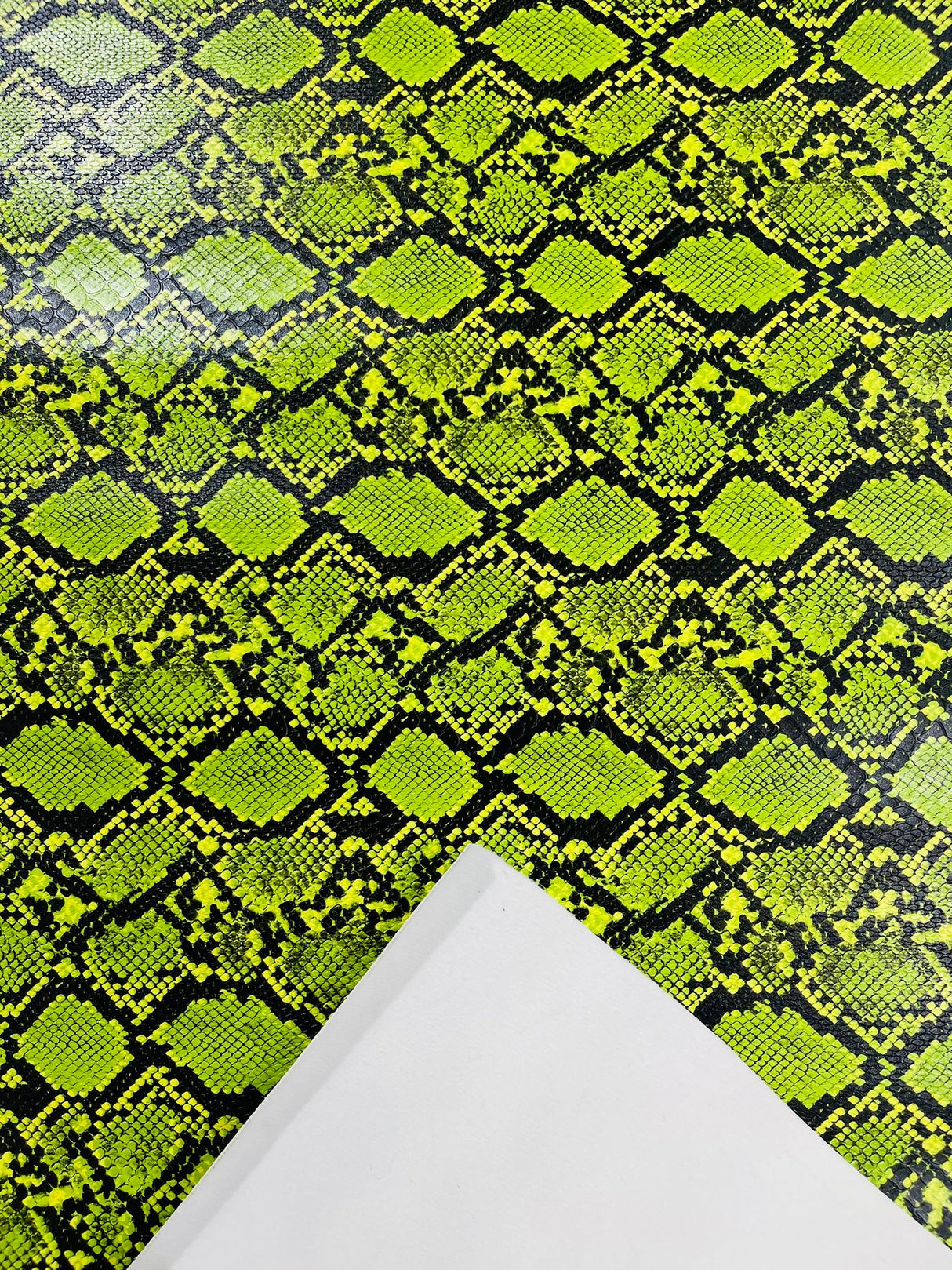 Calico Faux Snake Vinyl Fabric - 54" Width, Textured Snake Print (1 Yard)