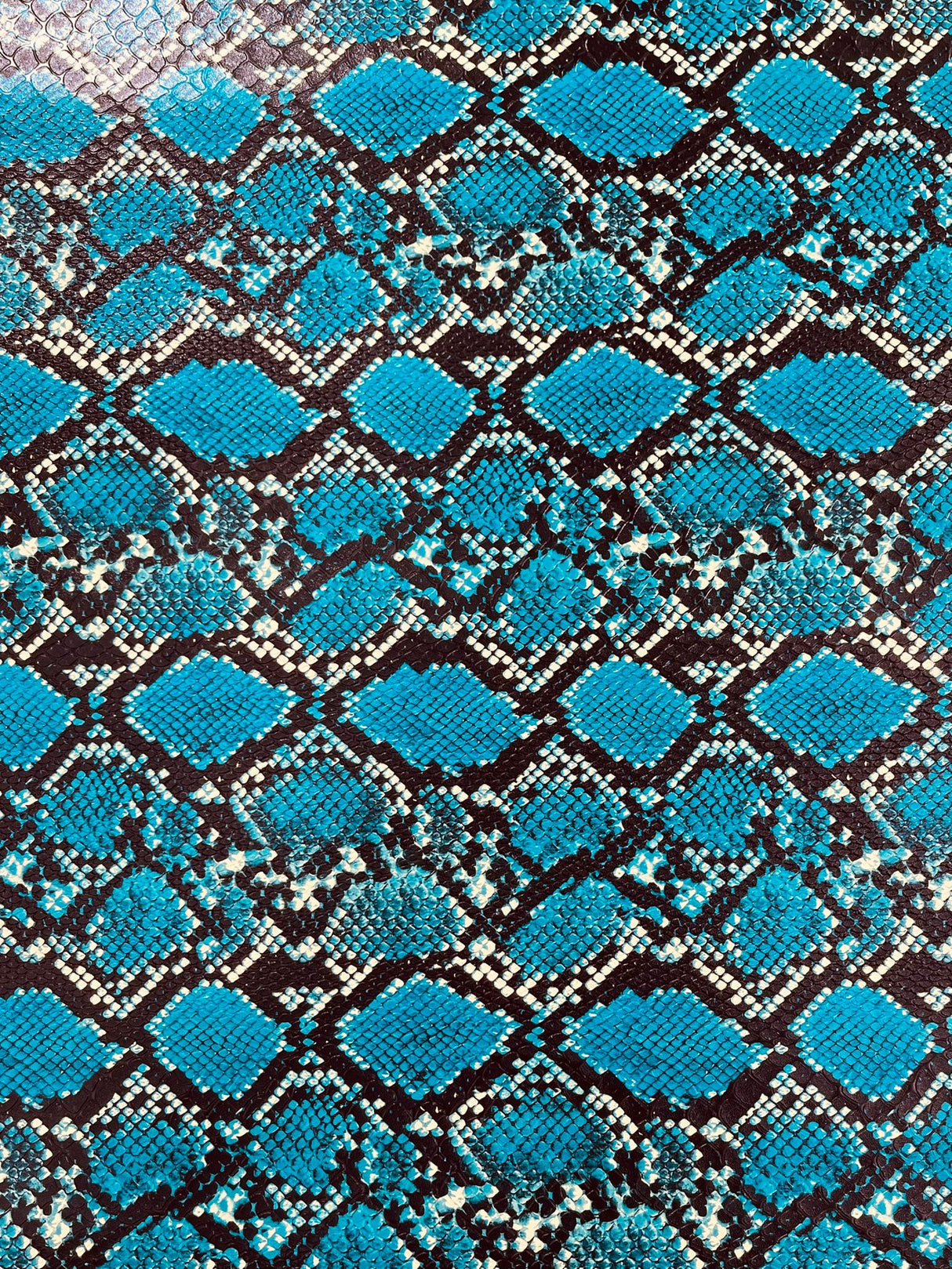 Calico Faux Snake Vinyl Fabric - 54" Width, Textured Snake Print (1 Yard)