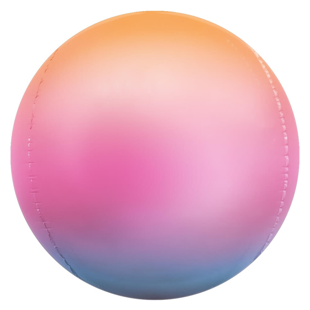 Foil Balloon 3D Sphere Satin Ombre