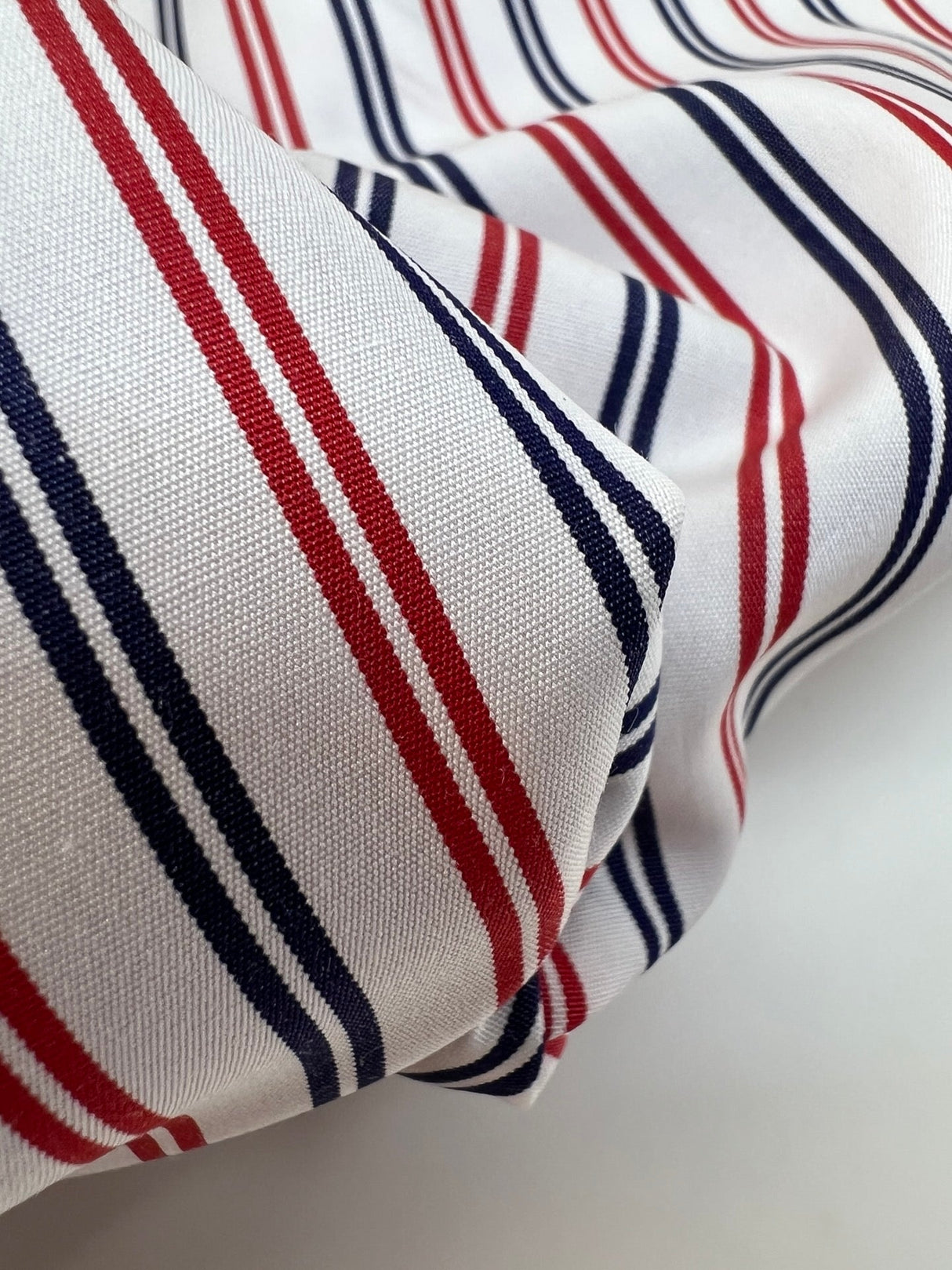 Cotton Poplin Striped Fabric