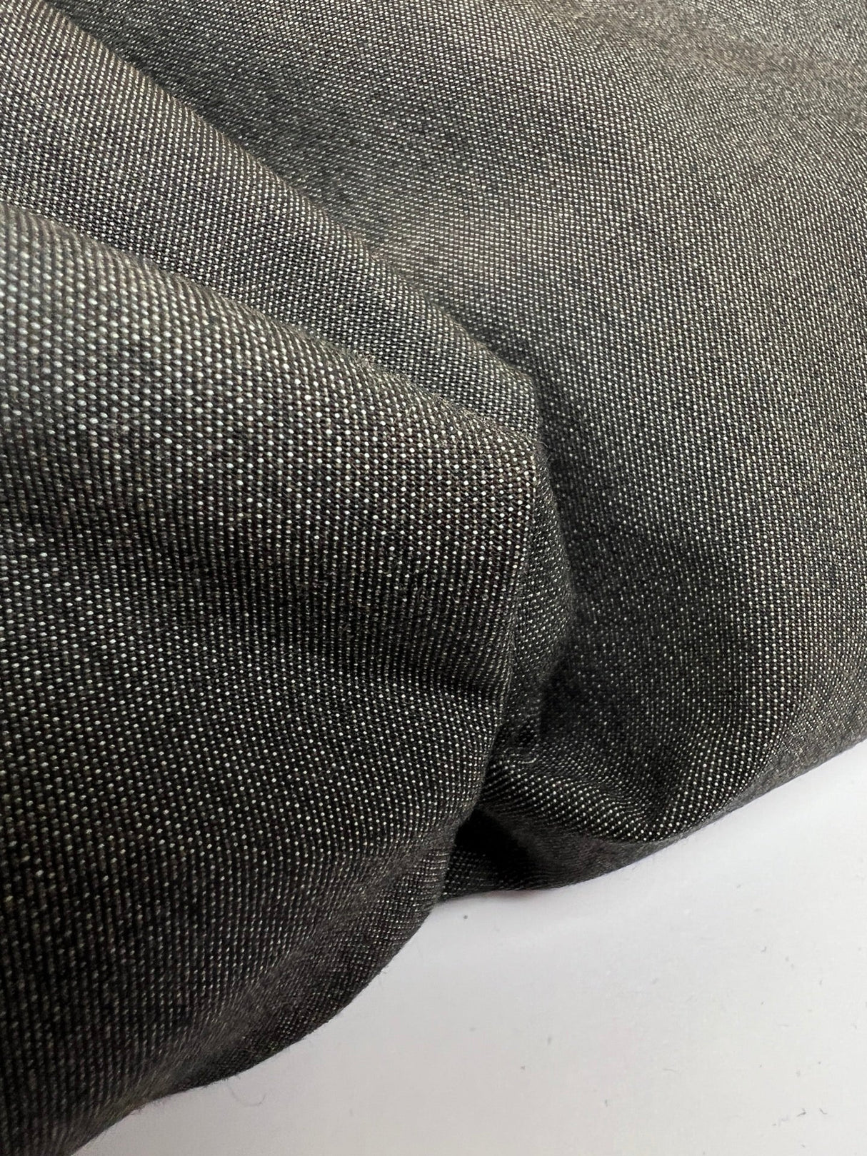 Italian Gray Cotton Blend Jacket Fabric