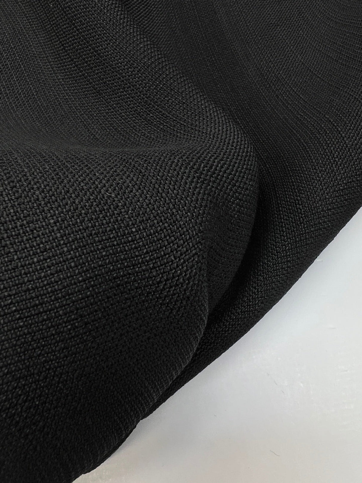 Wool Crepe Fabric Black