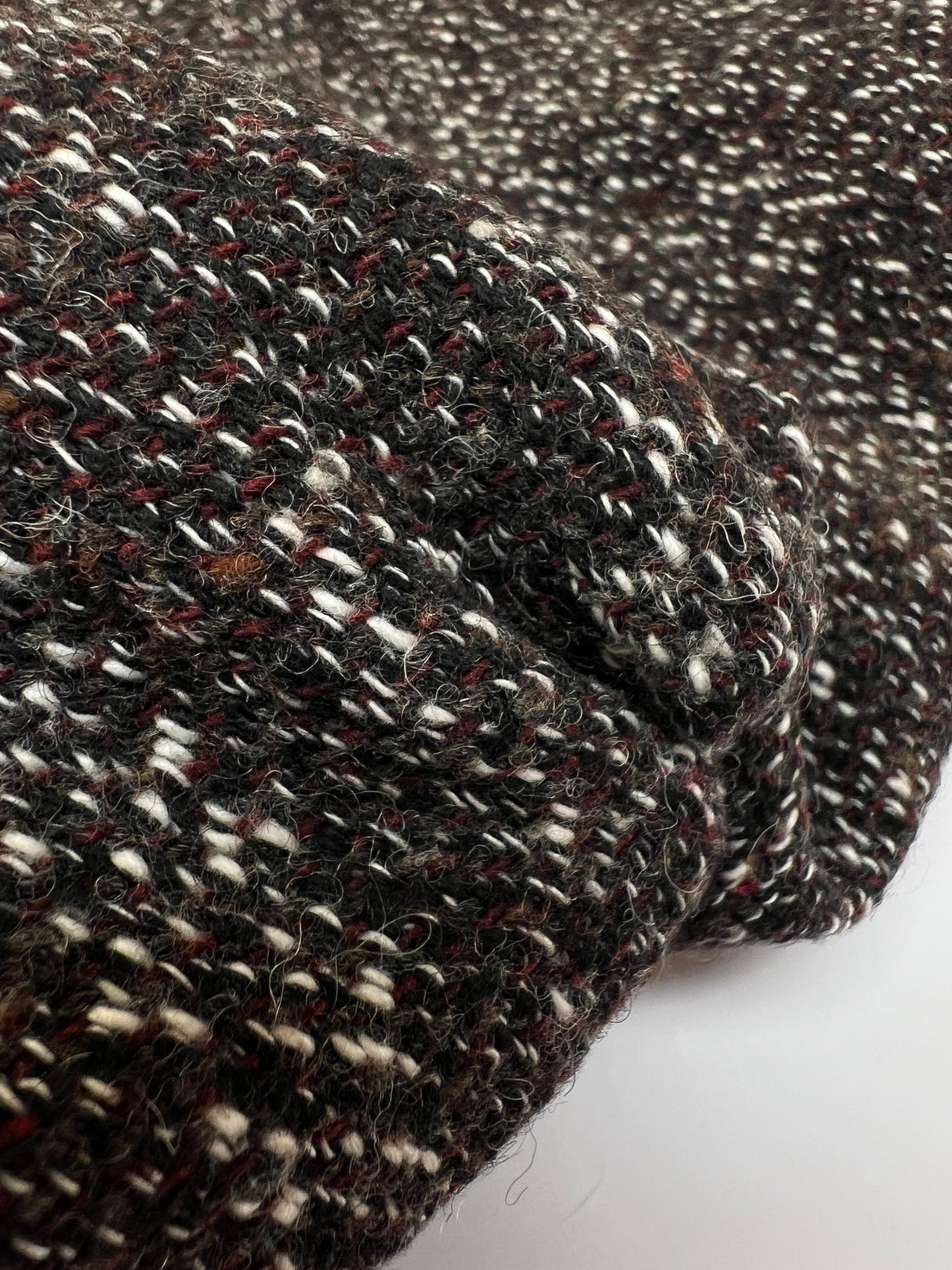 Cotton Tweed Melange RedGray