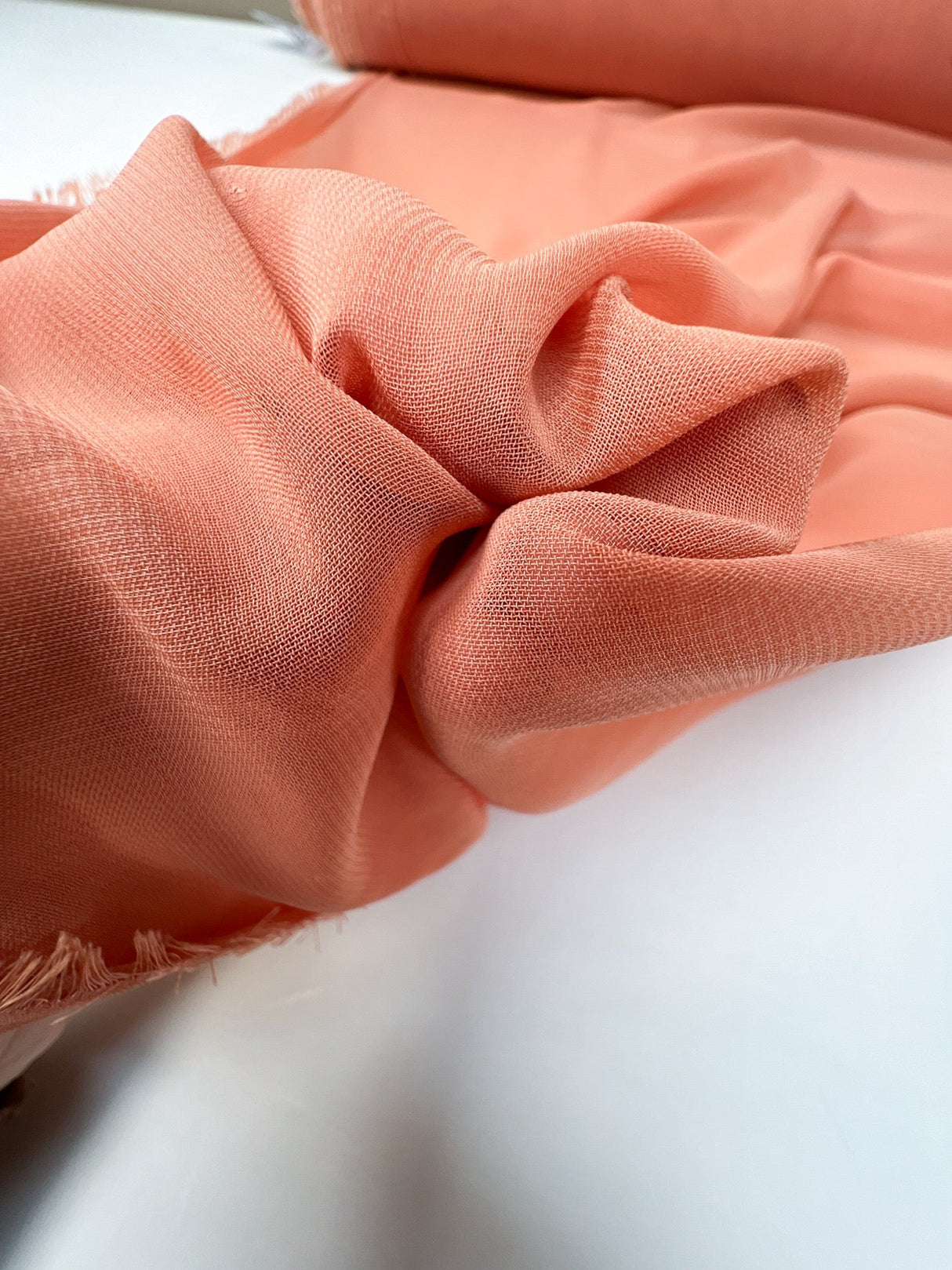 Polyester Chiffon Crepe Orange-Pink