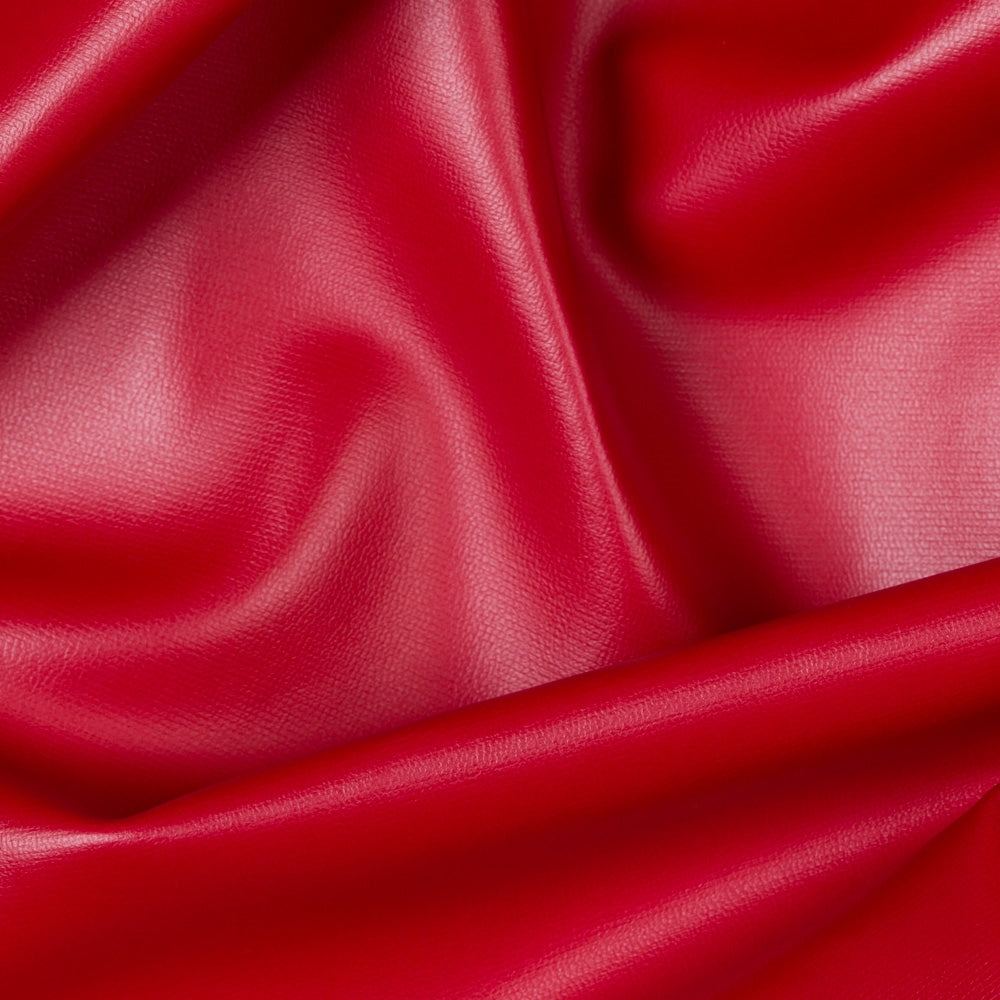 Soft Faux Leather Vinyl Fabric 0.8mm Thick, 54" Wide, Polyester for Upholstery, Wallets & DIY Sewing