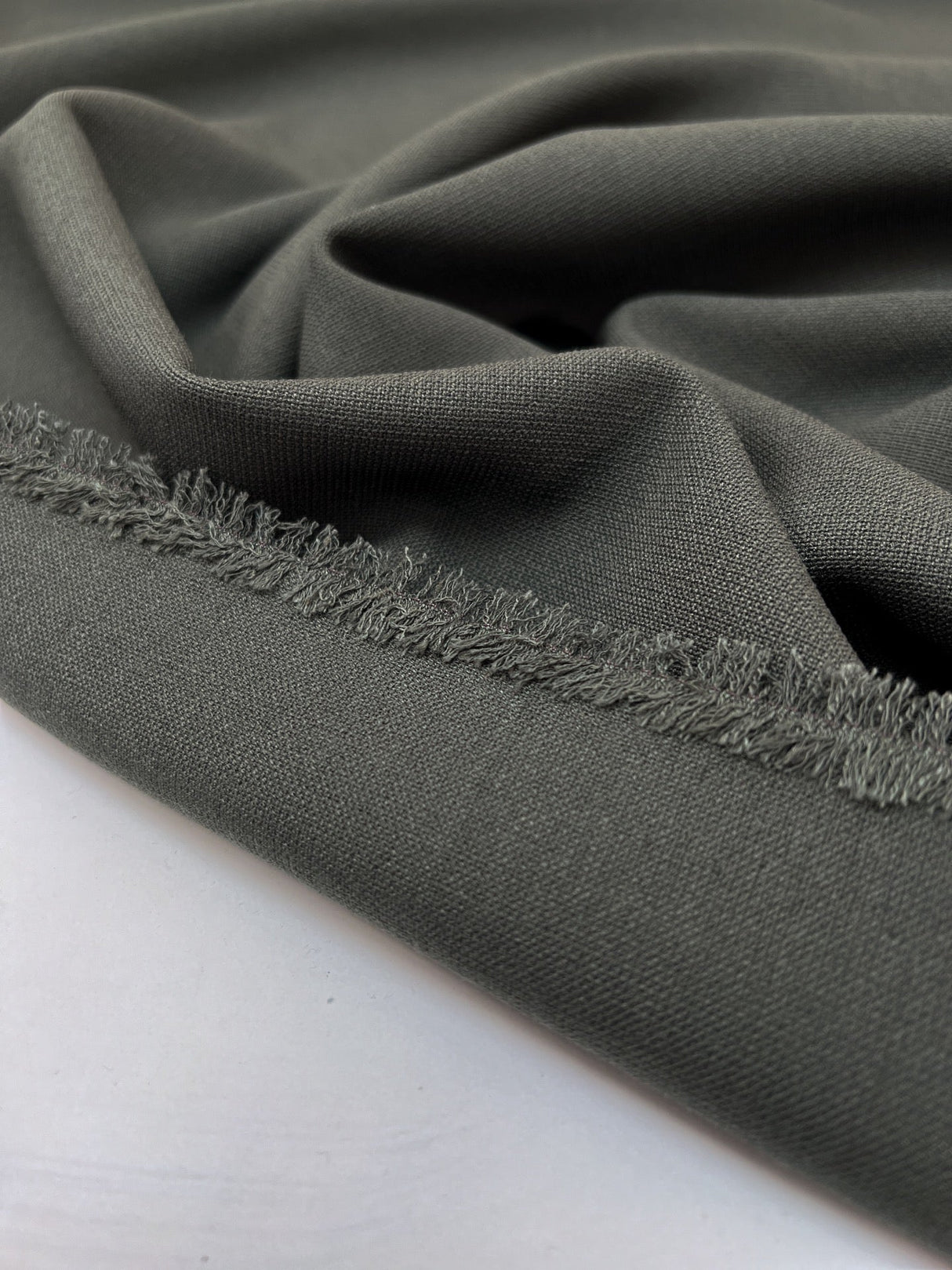 Green Polyester Viscose Crepe