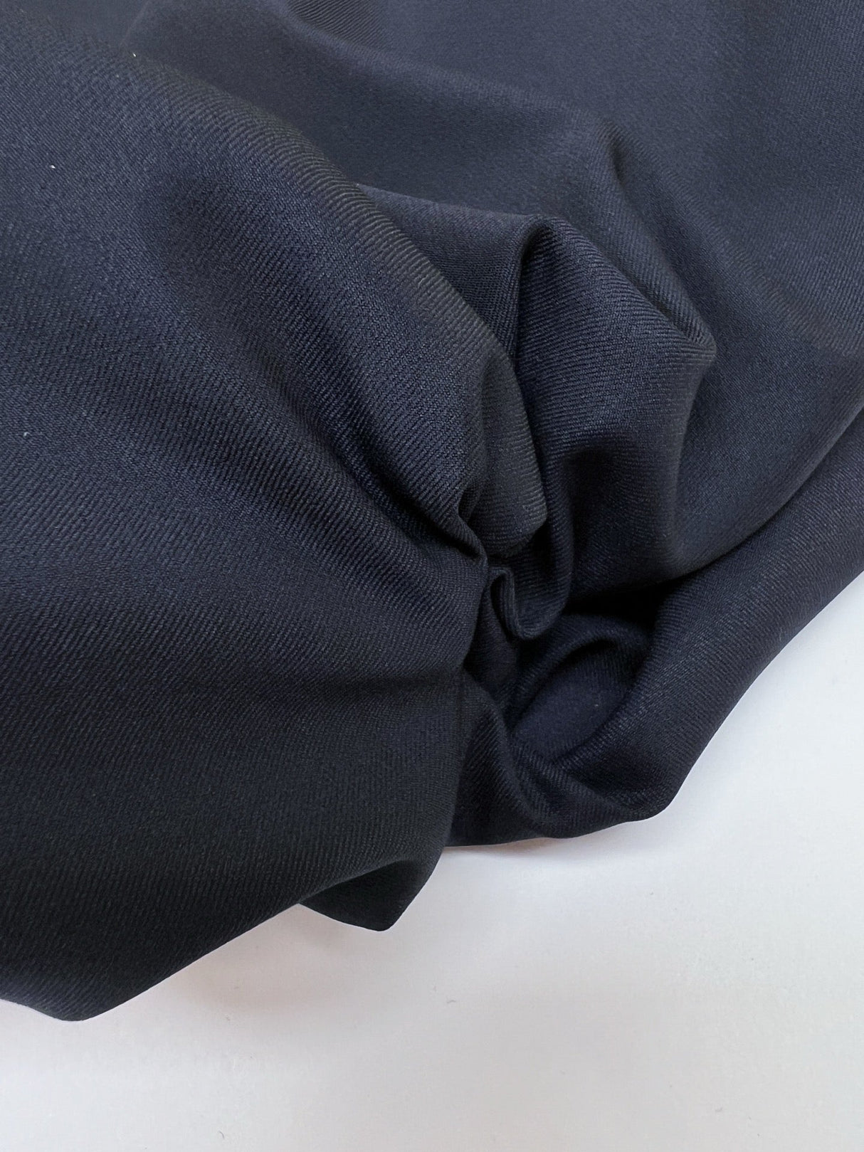 Blue Wool Blend Twill