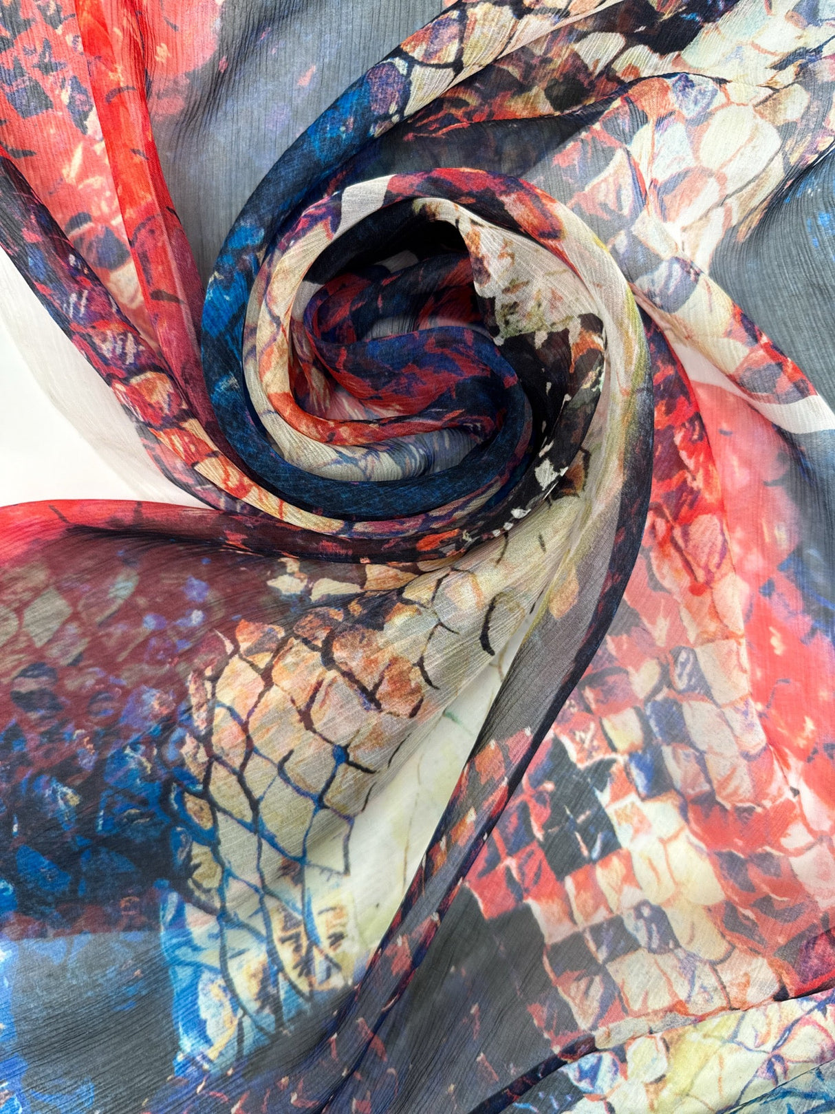 Silk Chiffon Printed Animal Panel Fabric