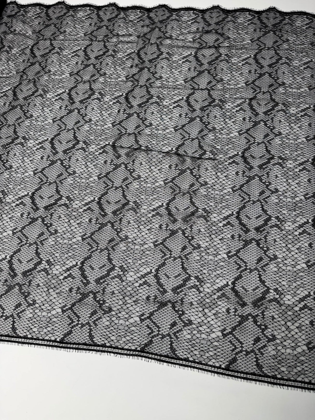 Black Viscose Lace