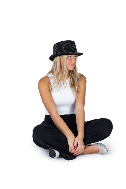Rhinestone Top Hat