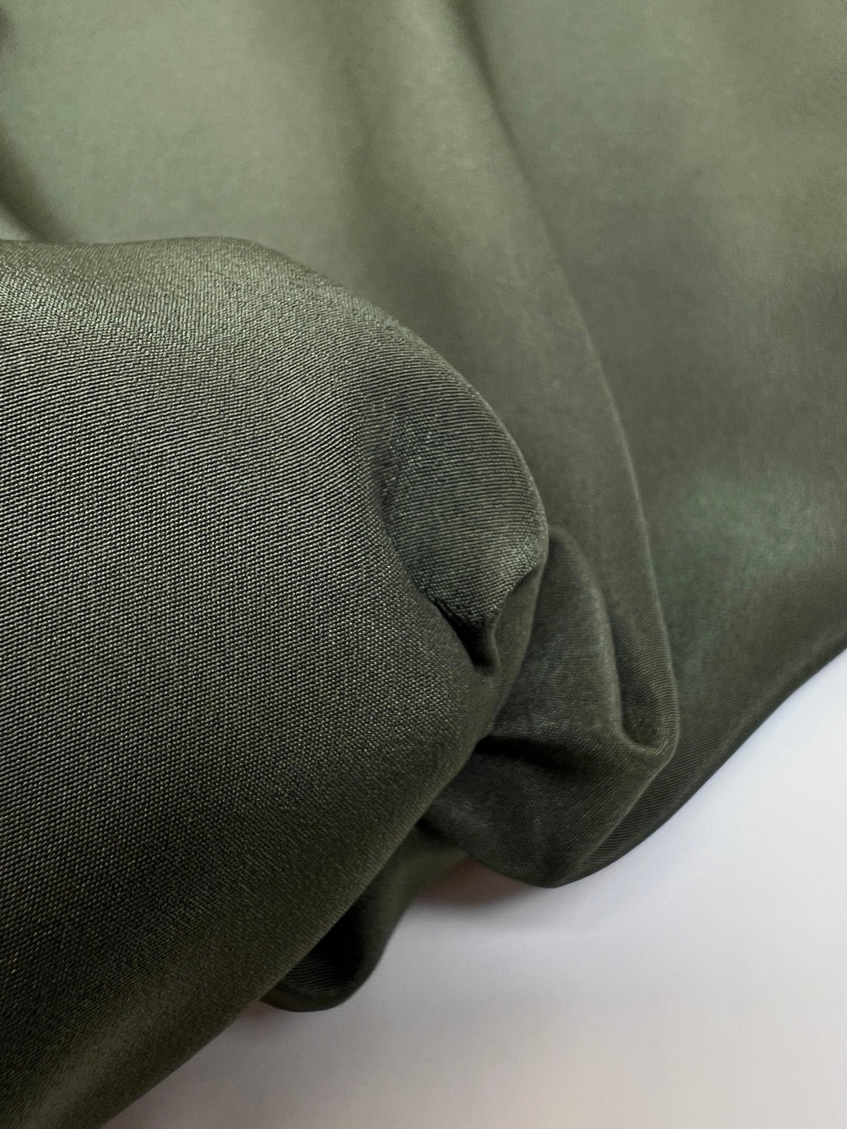 Green Crepe Polyester Fabric