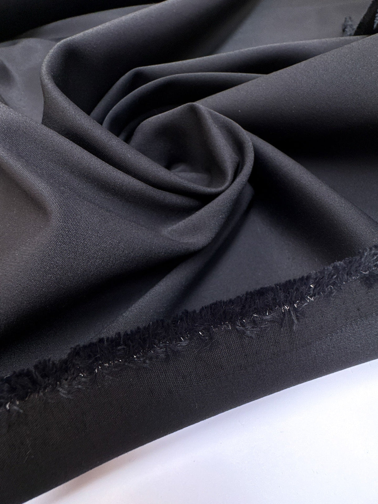 Black Cotton Sateen Fabric