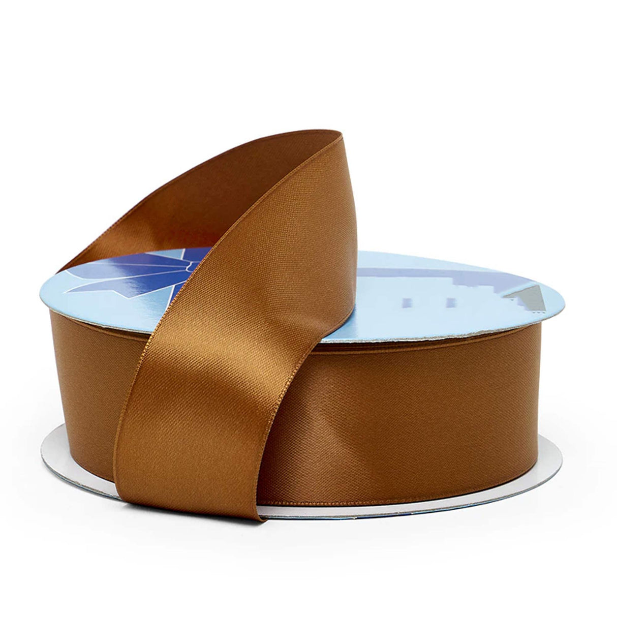 Soft Satin Wedding Favor Ribbon 7/8 '' X 100 yd Single Faced 1 / roll Copper