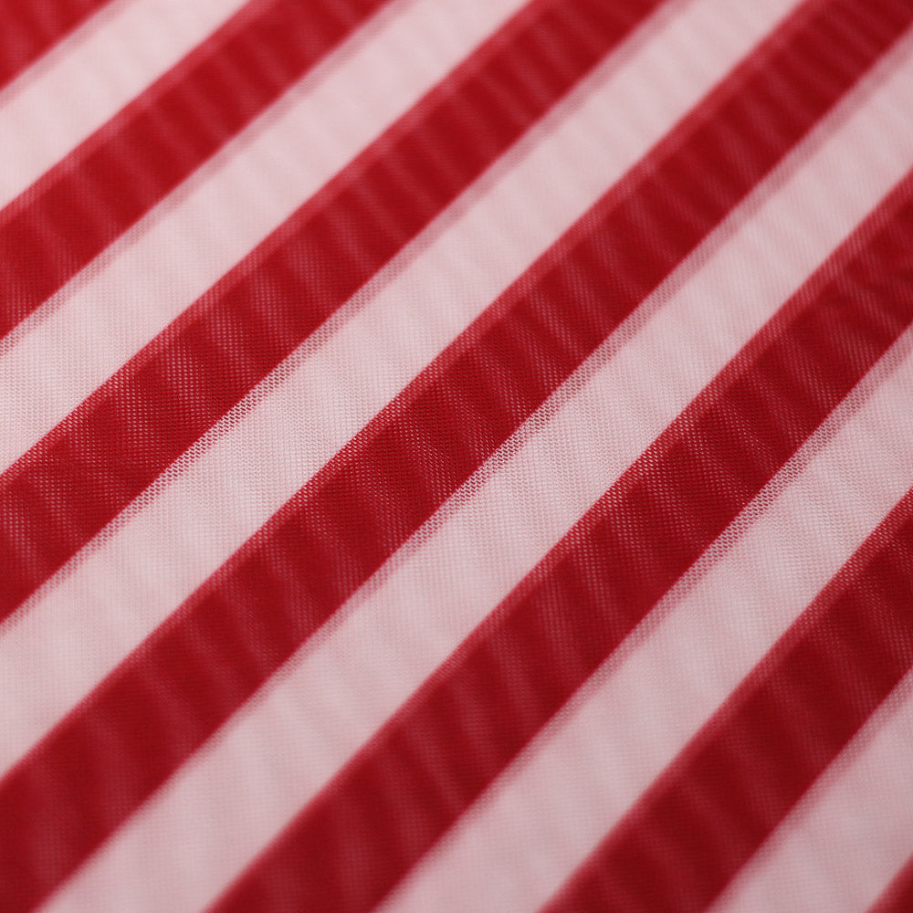 Freedom Mesh Star And Stripe Polyester Spandex Fabric - Patriotic Stars And Stripes, Red/White/Blue, 58/60" Width (1 Yard)
