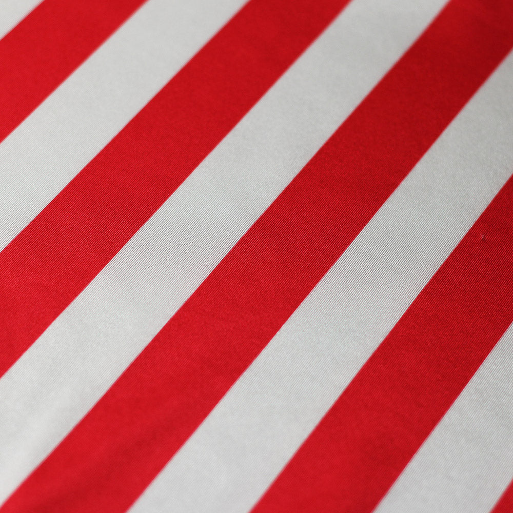 Lucky Stripes Polyester Spandex Fabric - Multi-Color 1" Wide Stripes, 58/60" Width (1 Yard)