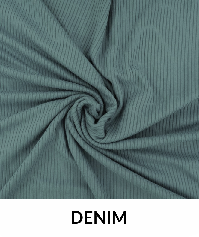 4 X 2 Rib Poly Rayon Spandex Fabric - Rib Knit, 260 GSM
