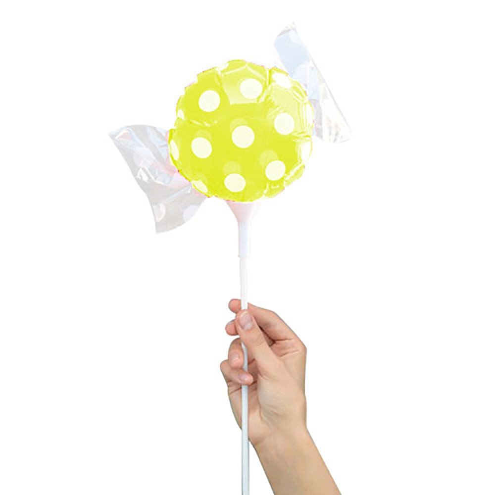 Candy Balloon Yellow Polka Dots