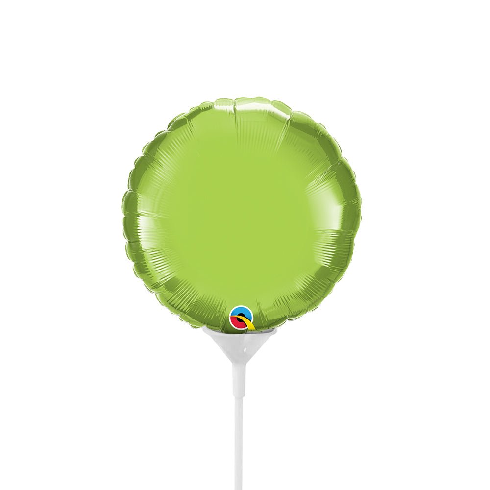 Mini Circle Foil Balloon Lime Green