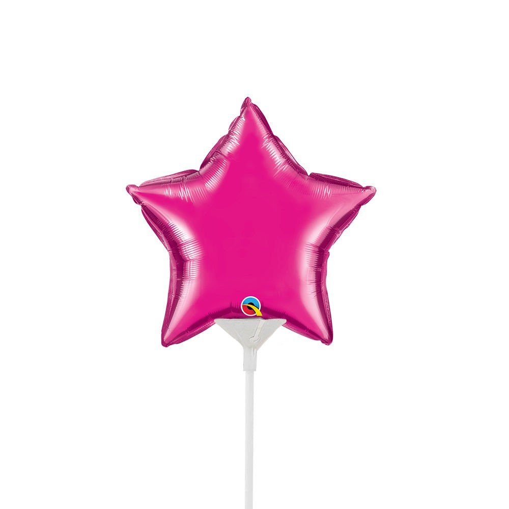 Mini Star Foil Balloon - Magenta