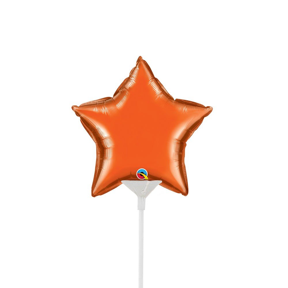 Mini Star Foil Balloon Orange