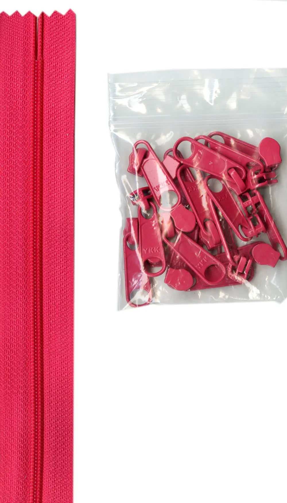 Nylon Coil Zipper Chain 4 Yards Lipstick