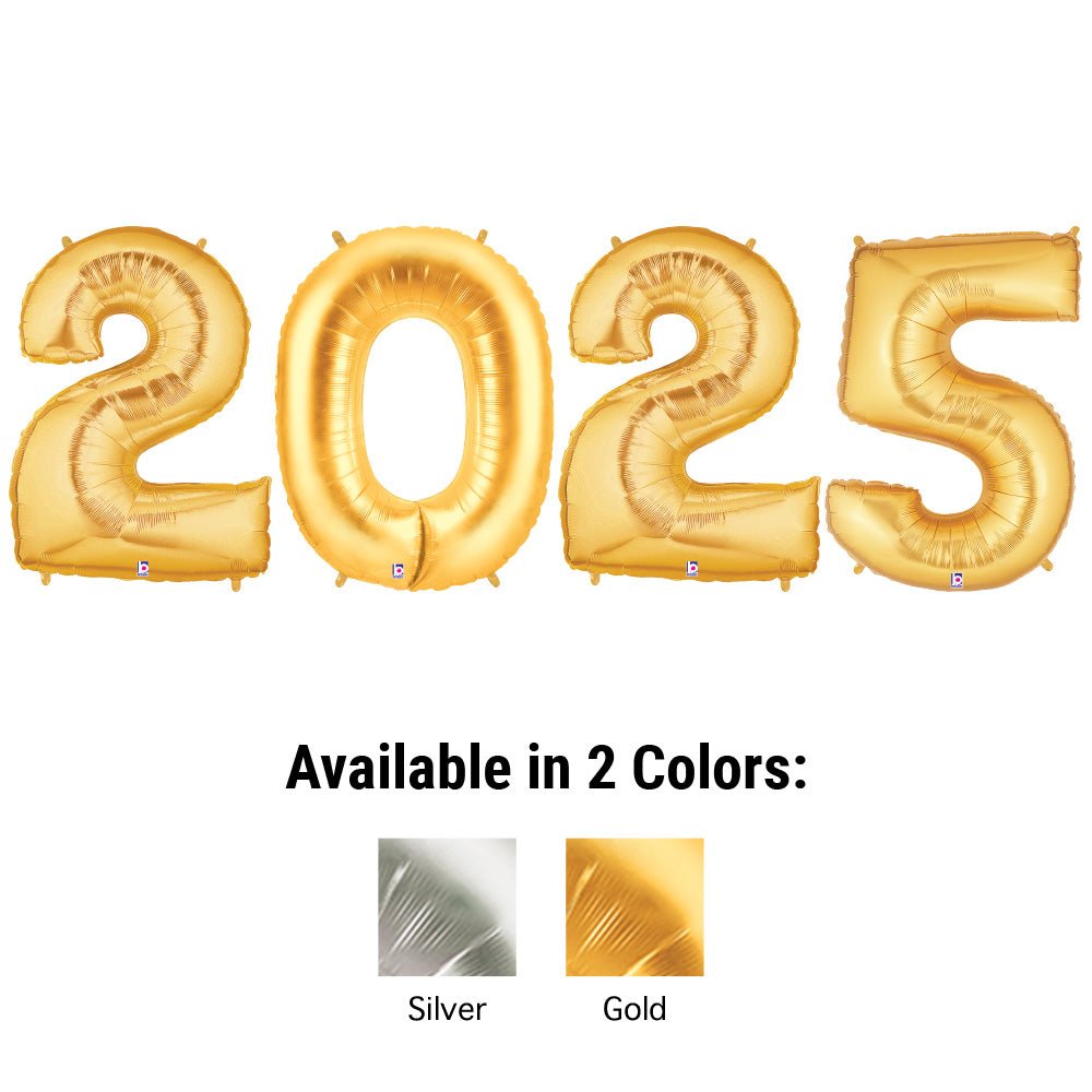 Foil Balloon 2025 Megaloon Numbers Kit
