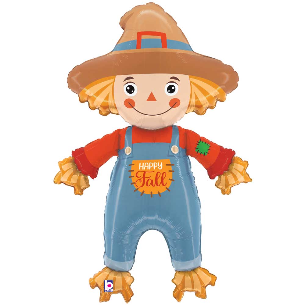 Foil Balloon Happy Fall Cute Scarecrow