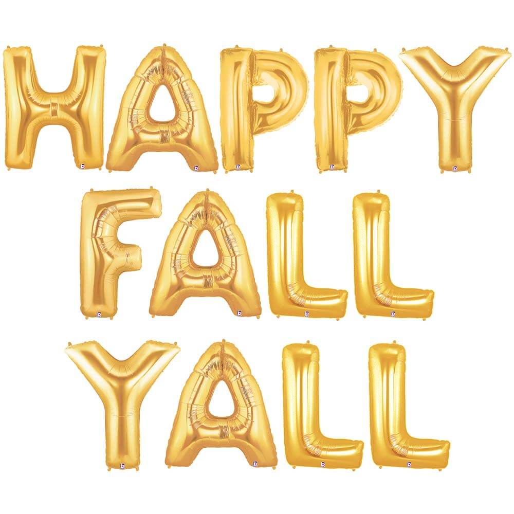 Foil Balloon Happy Fall Yall Letters Kit