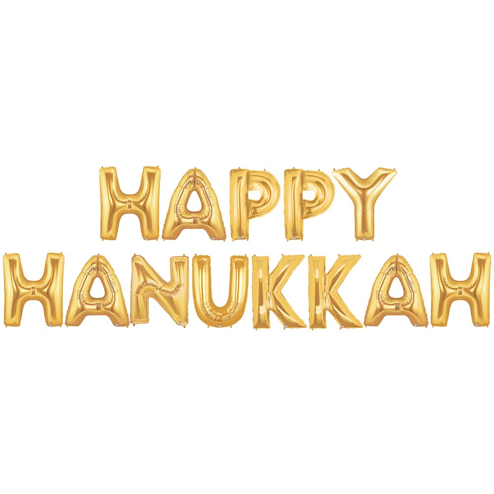 Hanukkah Foil Balloon Letters Kit