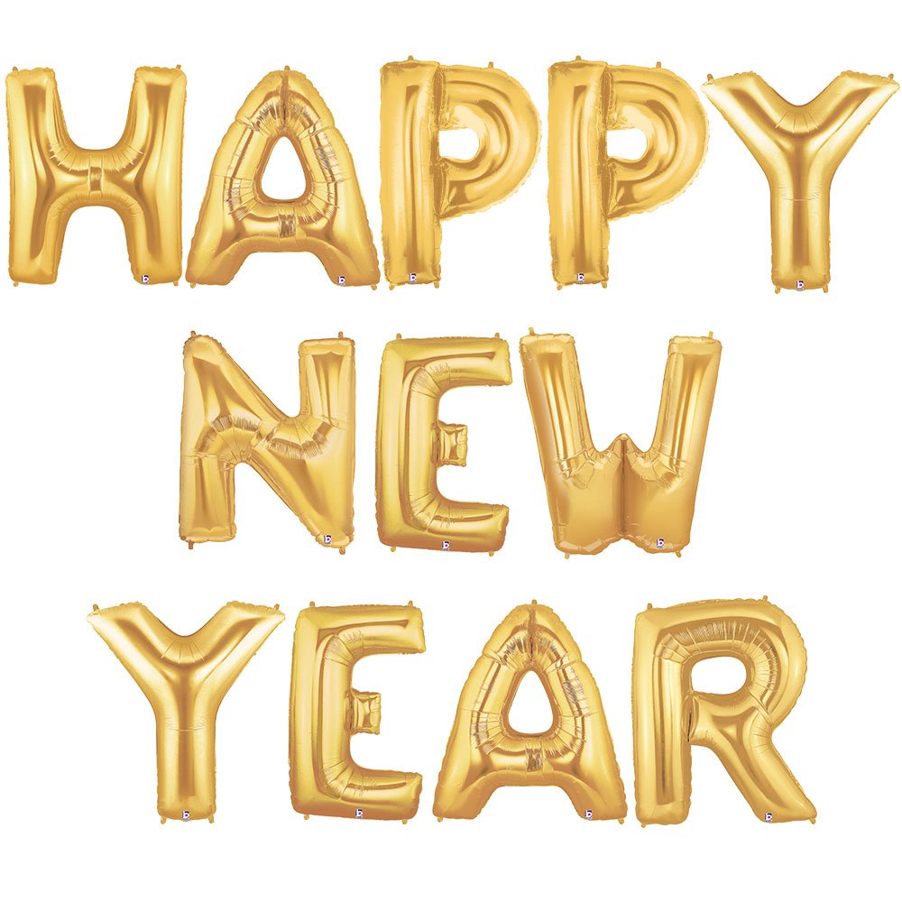 Foil Balloon Happy New Year Letters Kit