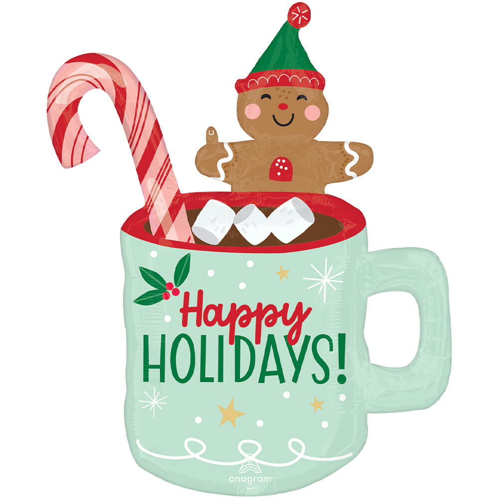 Holiday Christmints Mug Foil Balloon