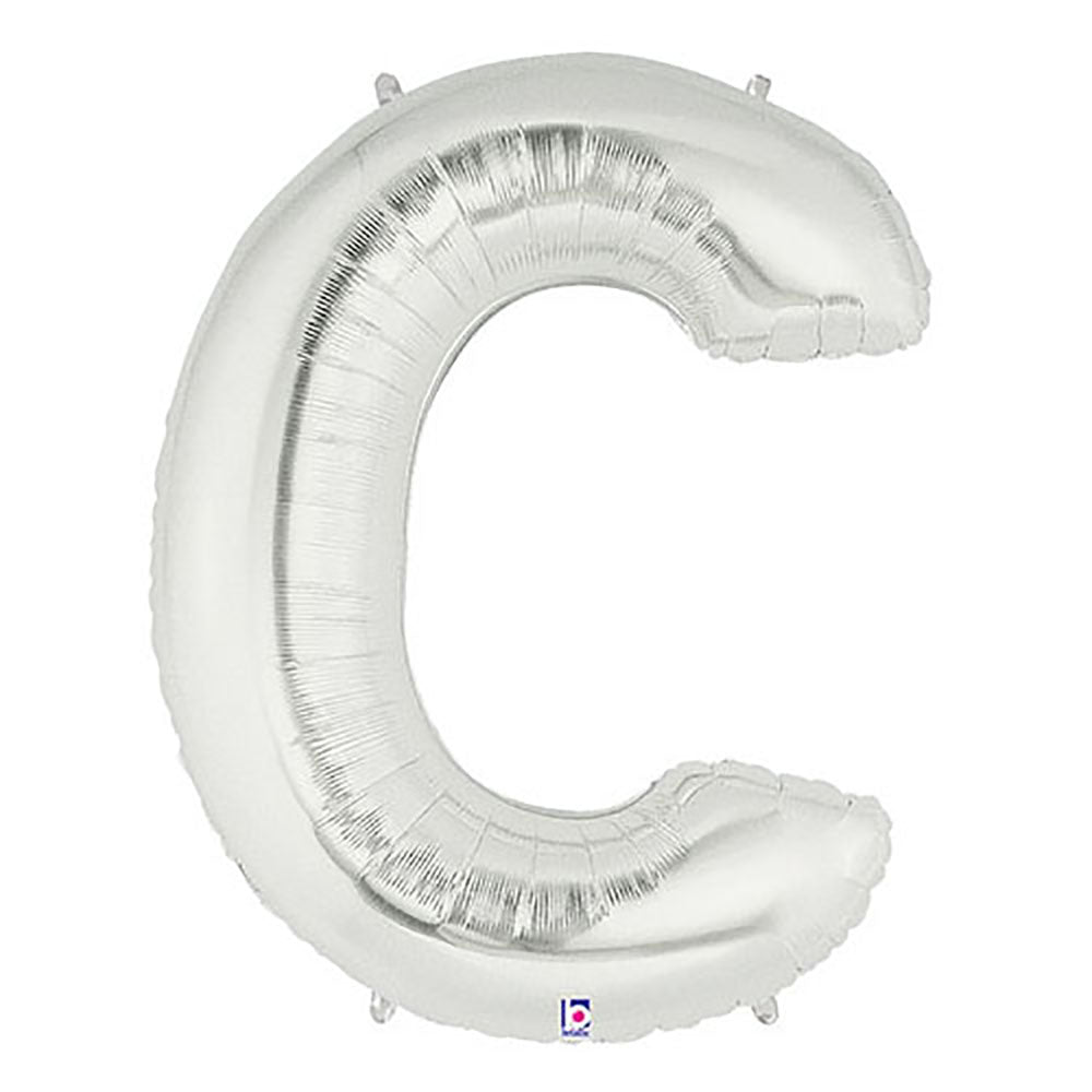 Foil Letter C Silver Balloon